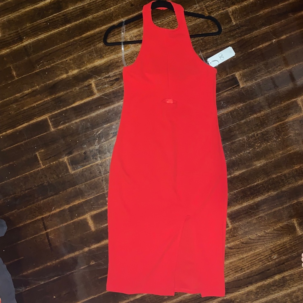 Red Halter Dress, Medium